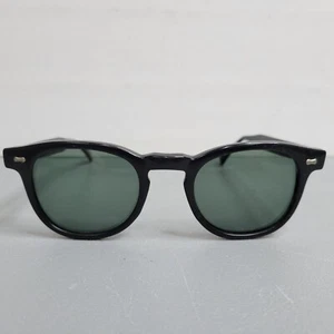 Vintage Black Round Sunglasses With Lenses Unisex 2738M Korea - Picture 1 of 5