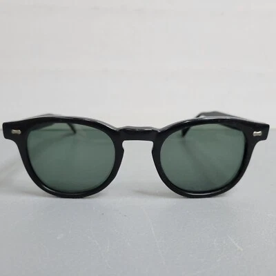 Vintage Black Round Sunglasses With Lenses Unisex 2738M Korea - Image 1 of 4