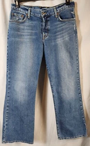 Lucky Brand Easy Ridder Button Fly Jeans Women's 12 Mid Rise Straight - Picture 1 of 9