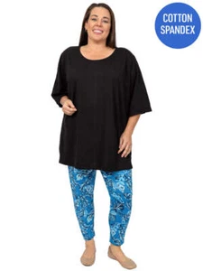 DALE AND WATERS Plus size Top - Everyday Tee Black Size 16-50 - Picture 1 of 7