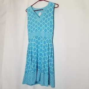 Sigrid Olsen Dress Turquoise Shell Sleeveless Sheath Tank Pullover Sz S Flawed - Picture 1 of 11