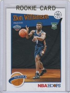 ZION WILLIAMSON ROOKIE CARD New Orleans Pelicans #1 NBA DRAFT PICK Hoops $$ RC!