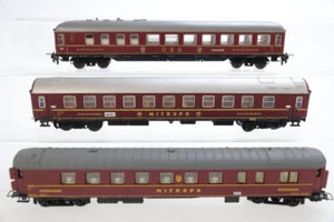 H0 JOUEF TRIX SCHICHT MITROPA DSG Speisewagen Schlafwagen Konvolut DC N35 - Imagen 1 de 4
