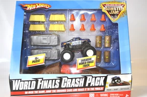 Hot Wheels Monster Jam World Finals Crash Pack-Excl. Truck-Ramps-Accesories-BNIP - Picture 1 of 24
