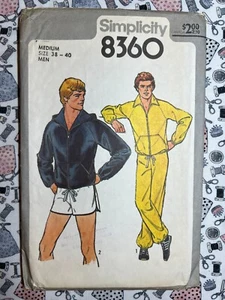 Chaqueta Pantalones y Pantalones Cortos Para Hombre Simplicity Patrón Costura 8360 Talla 38-40 Corte - Imagen 1 de 3