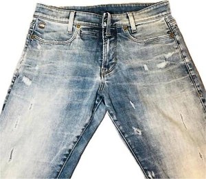 G-Star Jeans pantaloni uomo taglia W31 L32 blu chiaro D-Staq skinny top - Foto 1 di 4