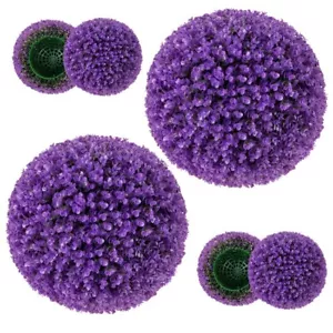 2pack Artificial Plant Topiary Balls Eucalyptus Decorative Balls w/7Layer Leaves - Picture 1 of 10