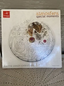 Bormioli Rocco Crazy Christmas Platter Italy NIB - Picture 1 of 6