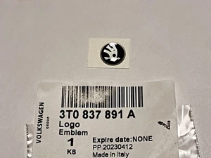 1x emblema chiave originale Skoda circa 11 mm autoadesivo superbo 2 Yeti - Foto 1 di 1
