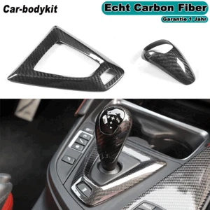 Palanca de cambios de carbono pomos consola central Trim para BMW M3 F80 F82 F83 M4 14-17LHD - Imagen 1 de 11