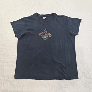 New Orleans Saints T-Shirt Damen XL schwarz Kurzarm Gildan 100 % Baumwolle gebraucht, in einwandfreiem Zustand - Bild 1 von 9