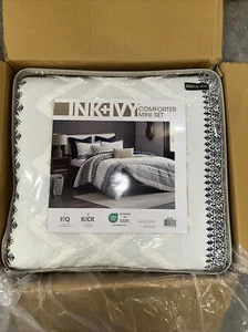 Ink & Ivy 3pc Mila Cotton Comforter Set with Chenille Tufting - Navy- King/Cal K - Picture 1 of 3