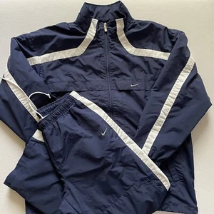Conjunto de chándal chaqueta cortavientos forrada vintage Nike para hombre XXL azul Y2K años 90 - Imagen 1 de 24