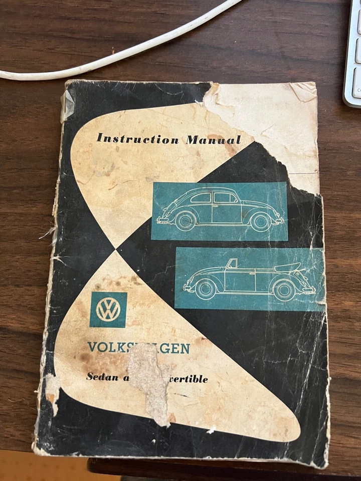 Volkswagen Beetle 62 1962 sedán/escarabajo convertible manual del propietario ¡ORIGINAL RARO! Foto 1 de 3