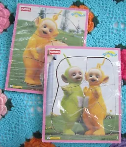 PLAYSKOOL - VINTAGE WOOD BOARD PUZZLES - TELETUBBIES - SET OF 2 PUZZLES - 1998 - Picture 1 of 3