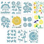 Sunflower for Butterfly Drawing Stencil Drawing Template 11 Pieces 8.2