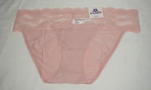 NWT b.tempt'd by WACOAL ADORABLE PINK LACE TRIM BIKINI PANTY SIZE LARGE #932182 - Picture 1 of 3