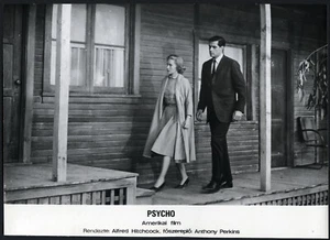 PSYCHO, Alfred HITCHCOCK, Vera Miles, John Gavin, LOBBY CARD Photo w Hungarian - Picture 1 of 3