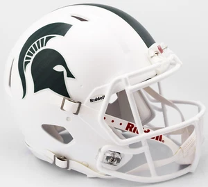MICHIGAN STATE SPARTANS MSU NCAA Riddell SPEED Full Size Replica Football Helmet - Picture 1 of 1