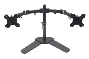 Dual Monitor Desk Mount Stand Heavy Duty Fully Adjustable Screens 27" 34LBS - Picture 1 of 12