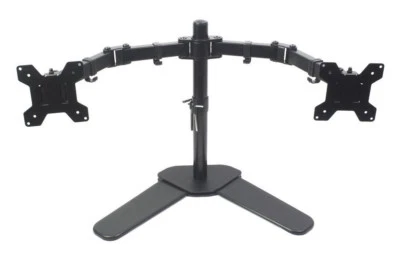 Dual Monitor Desk Mount Stand Heavy Duty Fully Adjustable Screens 27" 34LBS - Image 1 of 4