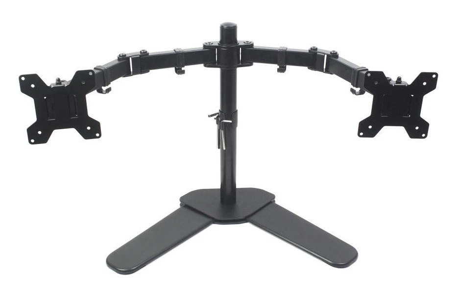 Dual Monitor Desk Mount Stand Heavy Duty Fully Adjustable Screens 27" 34LBS - Image 1 of 4
