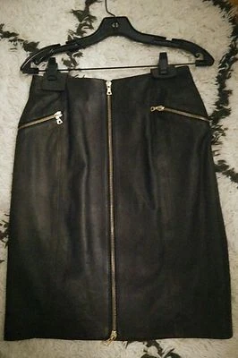 J Brand $1095 Maxine Lambskin Leather Skirt Small 4 - Image 1 of 4