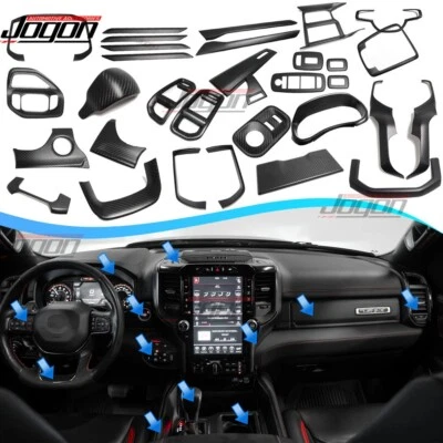 TRX Matte Carbon Trim Level Performance Interior Sets For Dodge Ram 1500 TRX 21+ - Image 1 of 4