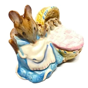 Beatrix Potter Hunca Munca 3" Figurine F. Warne Co 1951 Beswick England - Picture 1 of 8