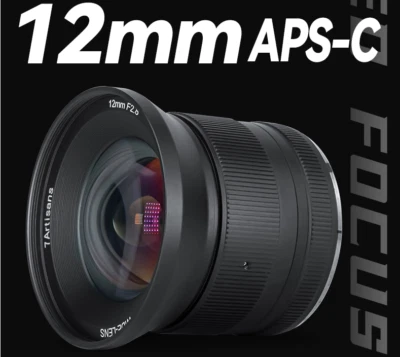 7artisans 12mm F2.8 II Ultra Wide Angle Lens for RF Mount R5 R6 RP R3 C70 Camera - Image 1 of 4