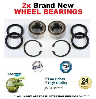 FOR SUBARU IMPREZA Coupe 2.0 Turbo AWD 1996-00 2x Front Axle WHEEL BEARINGS - Imagem 1 de 4