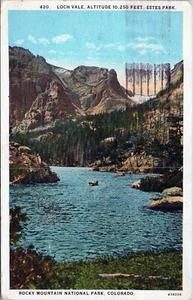 Loch Vale Postkarte Denver Colo nach Pa 1926 verschickt - Bild 1 von 2