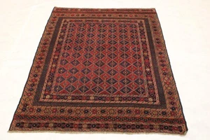 5'3" x 6'2" ft. Afghan Tribal Vegetable Dye Hand Knotted Wool Area Rug - Picture 1 of 9