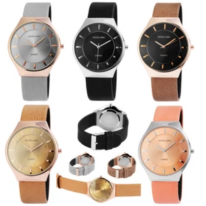 Excellanc Mujer Reloj de Cuarzo Modelreihe 2910011 Pulsera de Cuero con Hebilla - Imagen 1 de 16