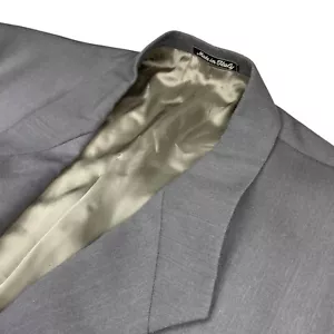 VTG Mani Men’s Wool/Silk 2-Button Blazer Gray • Italy • 42L US - Picture 1 of 12