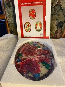 Buntglas Witwe hängende Weihnachtsdeko (Blume) - Bild 1 von 1