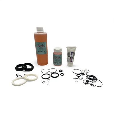 FS 34 Fox Fork Service Kit Grip2/VVC | NA2, 34mm Seals, Oils + Grease - Image 1 of 4