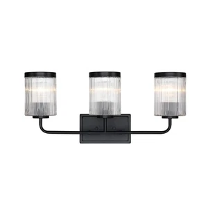 Designers Fountain D335M-3B Aspen 3 Light 24"W Vanity Light - Black - Picture 1 of 9