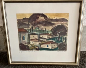 Aquarell, Olympia, Griechenland, sign. Alois Huber 1955, - Picture 1 of 4