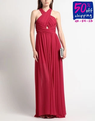 RRP€339 PINKO Maxi Dress IT48 US12 UK16 XXL Black Lined Sleeveless - Image 1 of 4