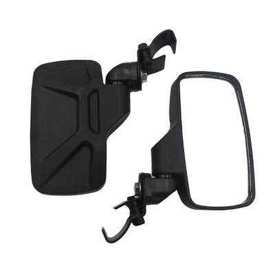 Universal 1 Pair UTV Golf Cart SideMirrors Rear ViewMirror for Golf Carts ATV - Image 1 of 4