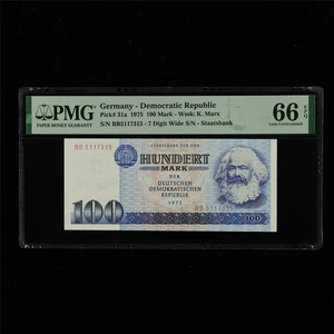 1975 Germany - Democratic Republic 100 Mark Pick#31a PMG 66 EPQ Gem UNC - Picture 1 of 4