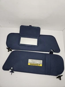 1989-2006 Ford Ranger Sun Visor Pair Set Driver Passenger Left Right Blue OEM - Picture 1 of 4