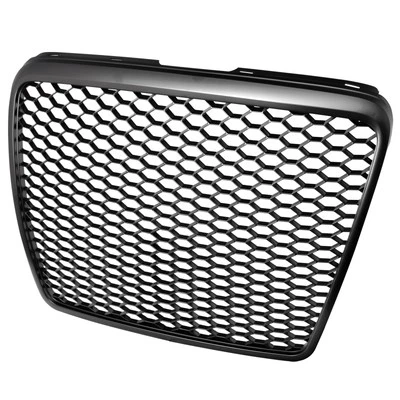 Topline For 2008-2011 Audi A6 RS Honeycomb Mesh Front Hood Bumper Grille - Black - Image 1 of 4
