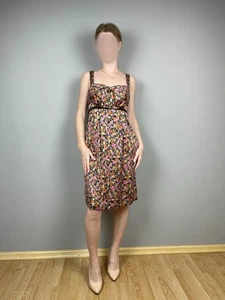 Diane von Furstenberg Damen bunte Seide Tank A-Linie Kleid-Größe 6US - Bild 1 von 9