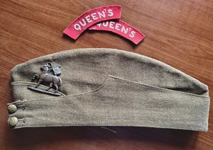 WW2 Bustina e shoulder title Queens - Foto 1 di 1