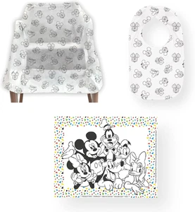 J.L. Childress Disney Baby Dining Out Bundle - Disposable Table Placemats & Bibs - Picture 1 of 12