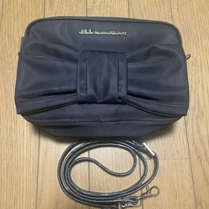 JILL STUART Nylon Ribbon Shoulder Bag Black - Picture 1 of 2