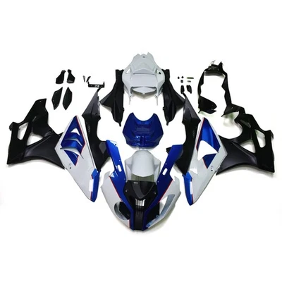 Kit de carenado azul blanco para BMW S1000RR 2011-2014 carrocería de inyección de plástico ABS Foto 1 de 4