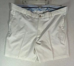 Peter Millar weiße Performance Golfshorts 9" Schrittlänge Größe 38 gebraucht, in einwandfreiem Zustand - Bild 1 von 4